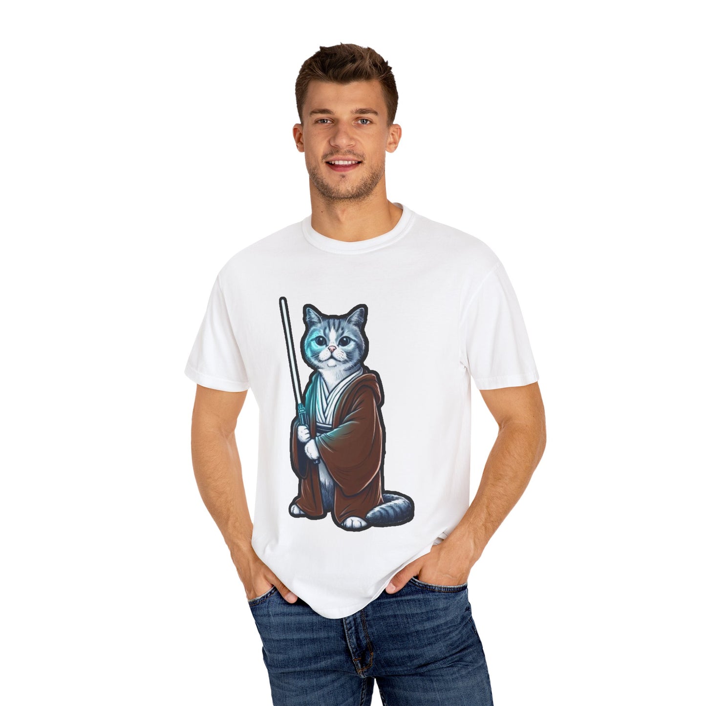 Jedi Master Cat T-Shirt | The Force Is Strong with This One