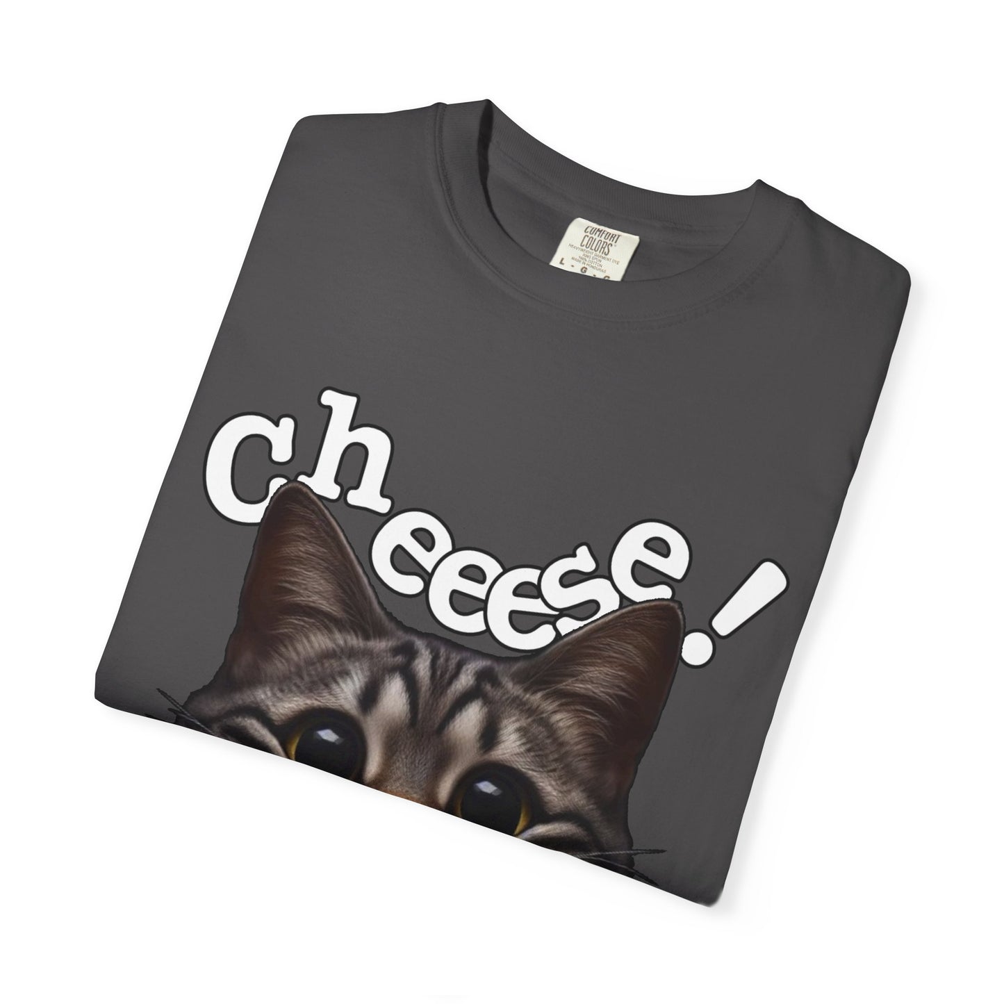 Say Cheese! T-Shirt | Creepy Smiling Cat Meme Tee