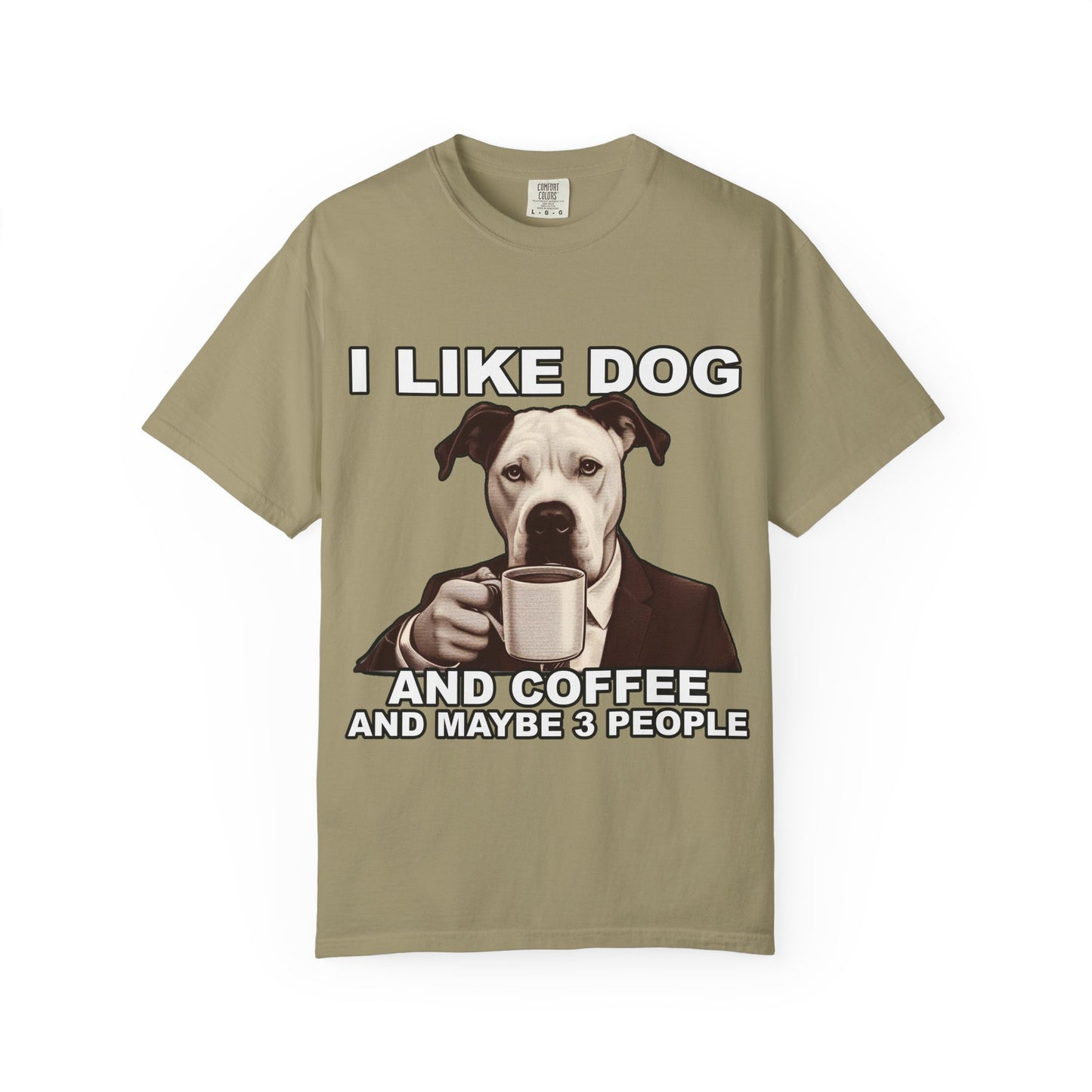 I Like Dogs and Coffee T-Shirt | Funny Introvert Dog Lover Tee