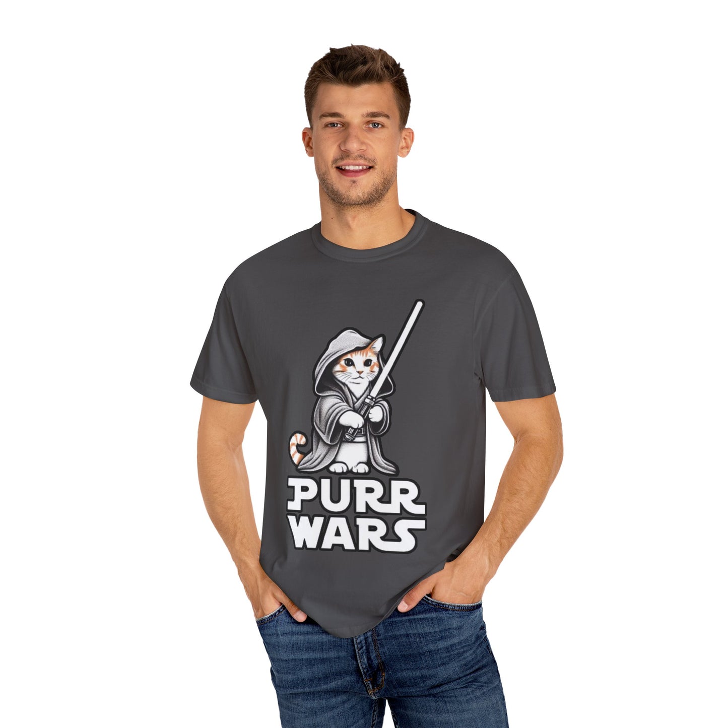 Purr Wars T-Shirt | Funny Star Wars Cat Parody Tee