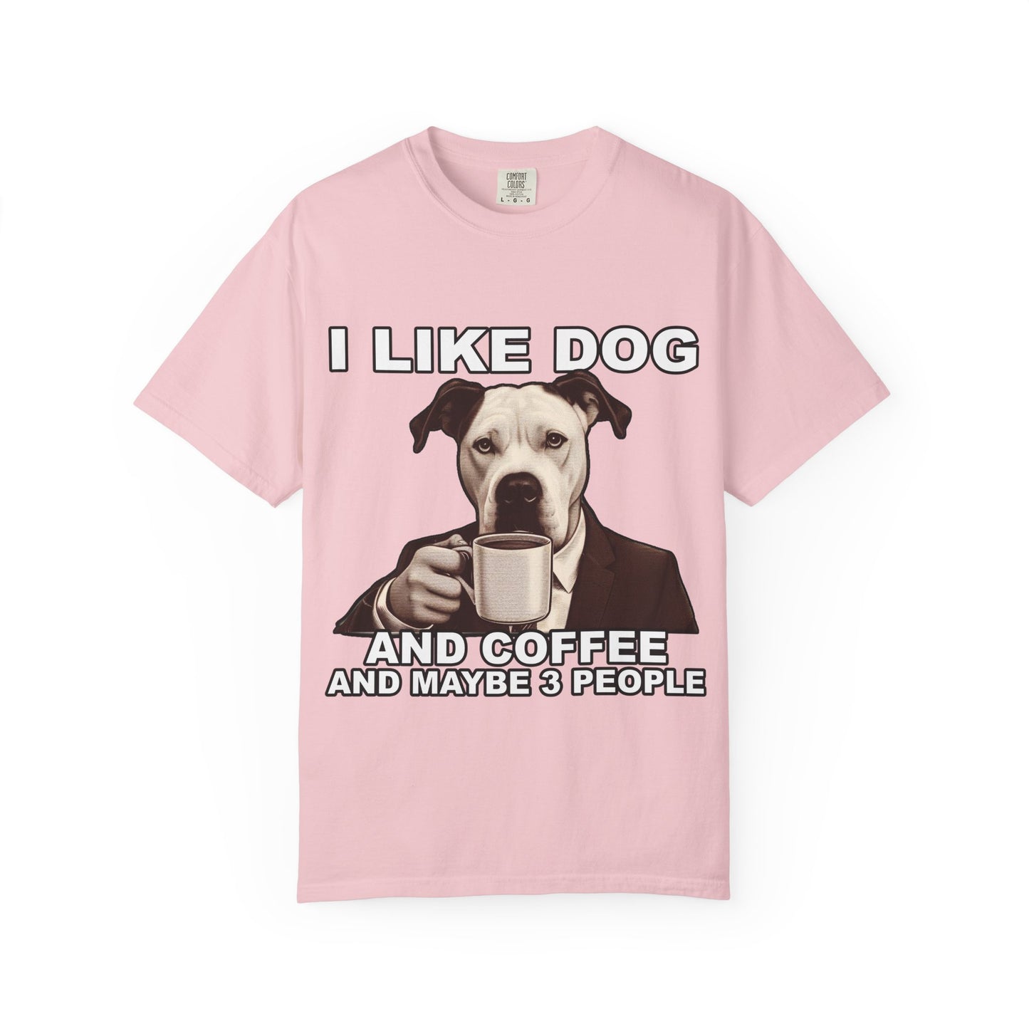 I Like Dogs and Coffee T-Shirt | Funny Introvert Dog Lover Tee