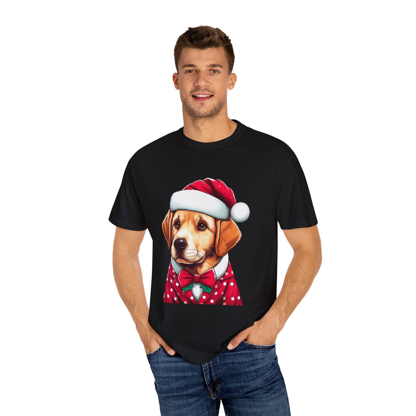 Christmas Golden Retriever T-Shirt | Festive Dog Lover