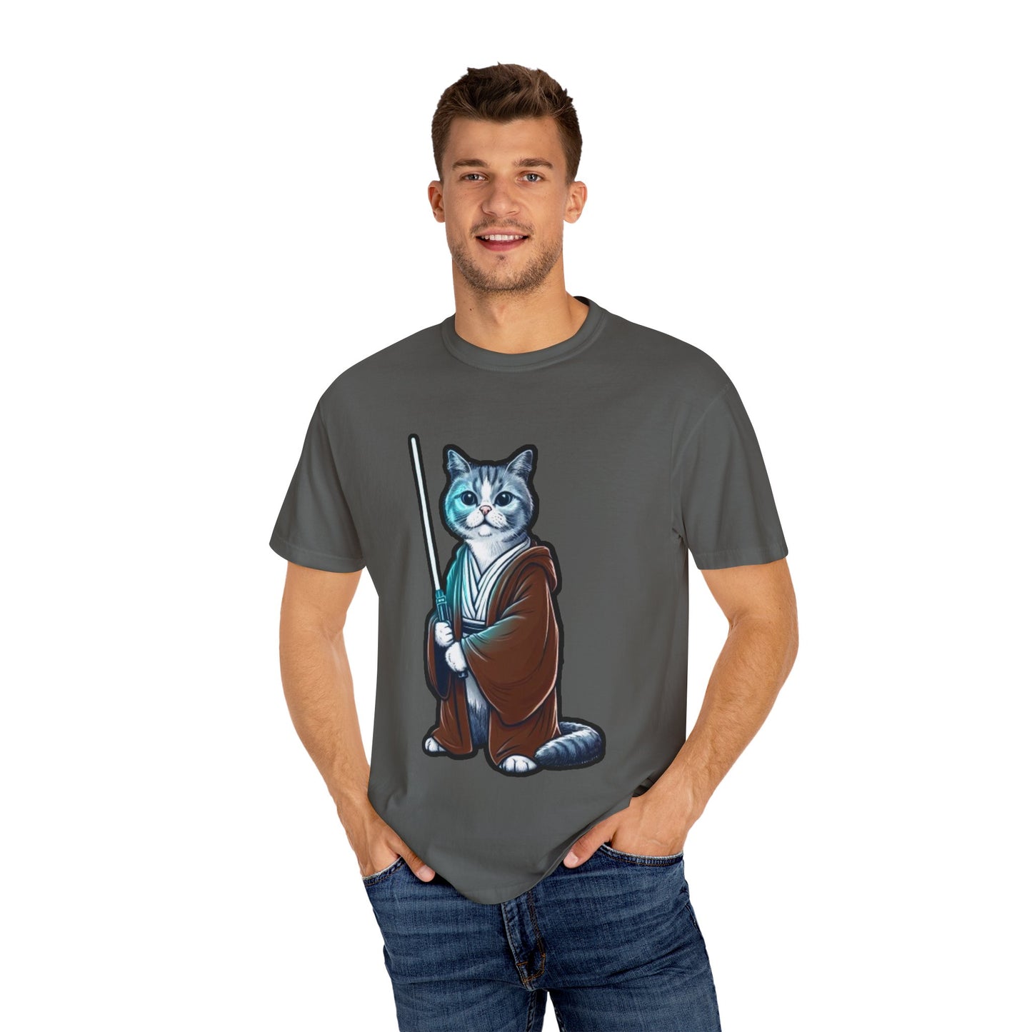 Jedi Master Cat T-Shirt | The Force Is Strong with This One