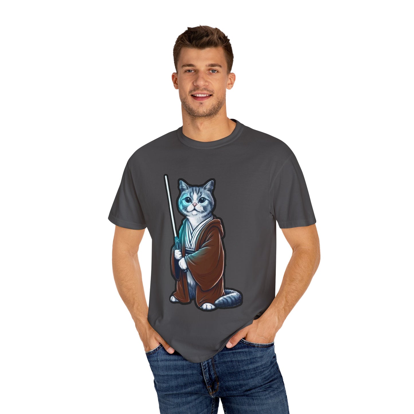 Jedi Master Cat T-Shirt | The Force Is Strong with This One