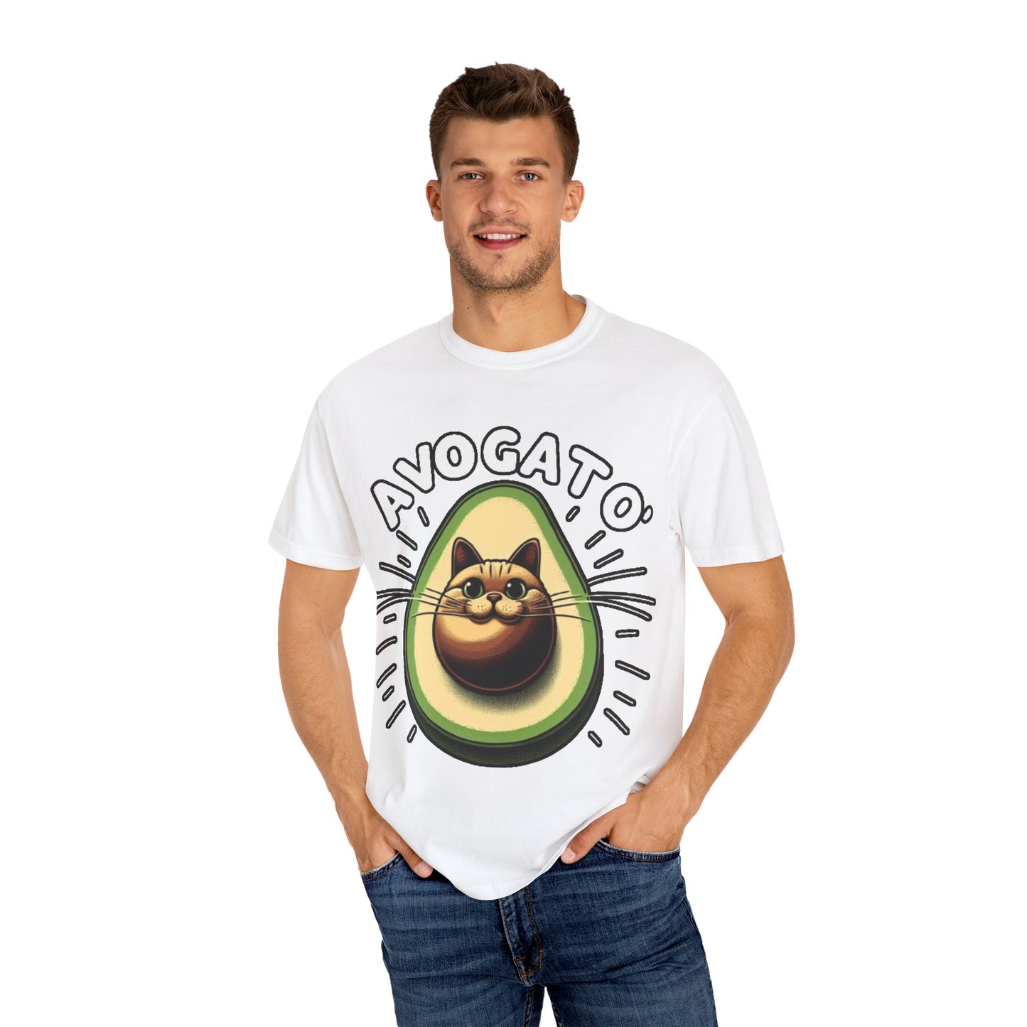 Avogato T-Shirt | Funny Avocado Cat Pun Tee