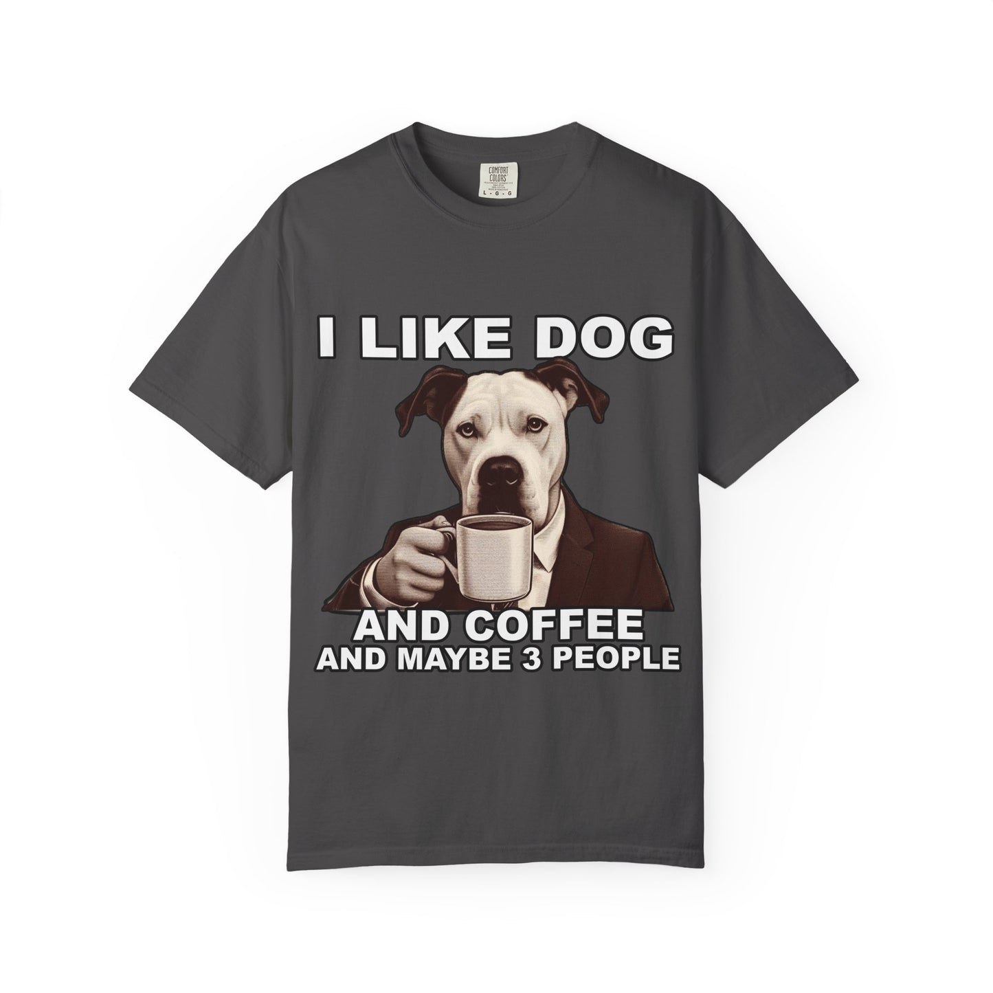 I Like Dogs and Coffee T-Shirt | Funny Introvert Dog Lover Tee