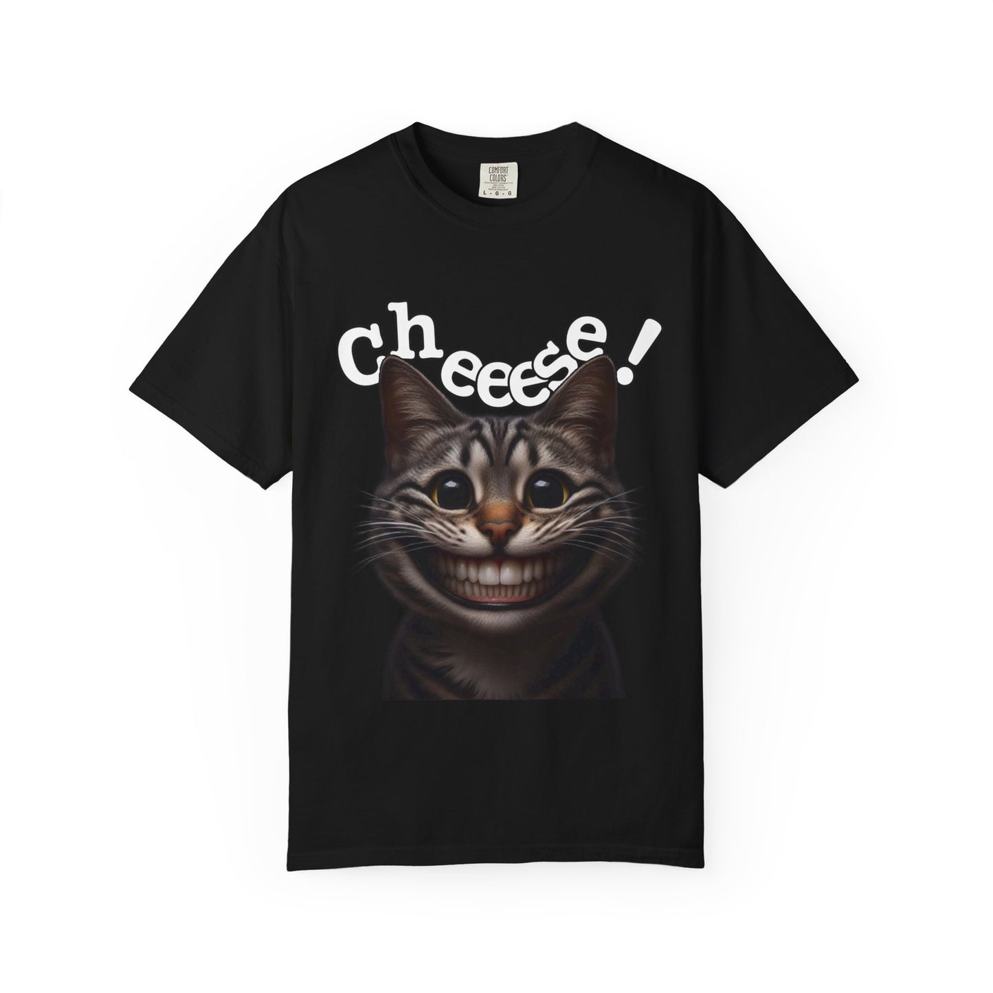 Say Cheese! T-Shirt | Creepy Smiling Cat Meme Tee