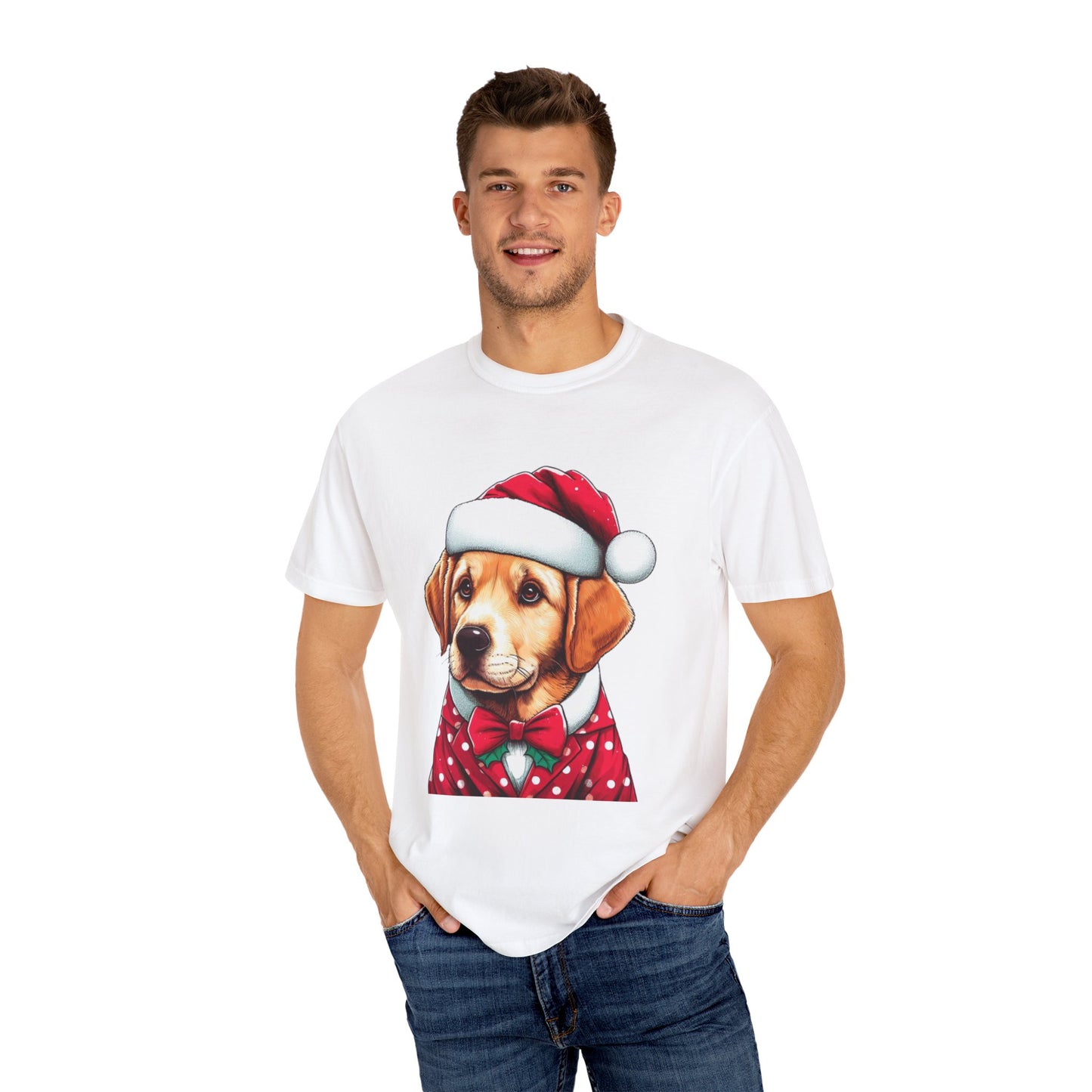Christmas Golden Retriever T-Shirt | Festive Dog Lover