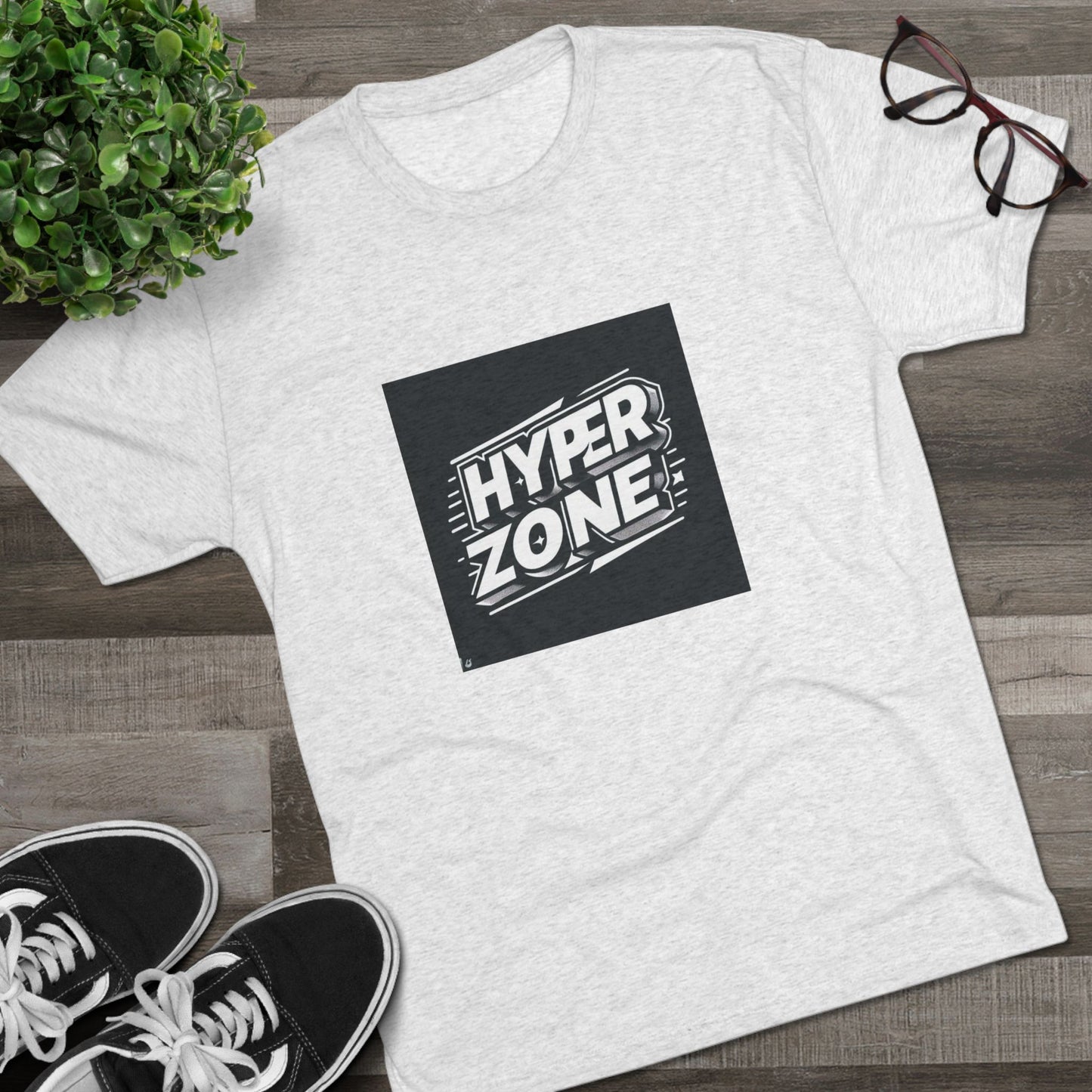 Hyper Zone Unisex Tri-Blend Tee: Cool Graphic for Gamers & Trendsetters