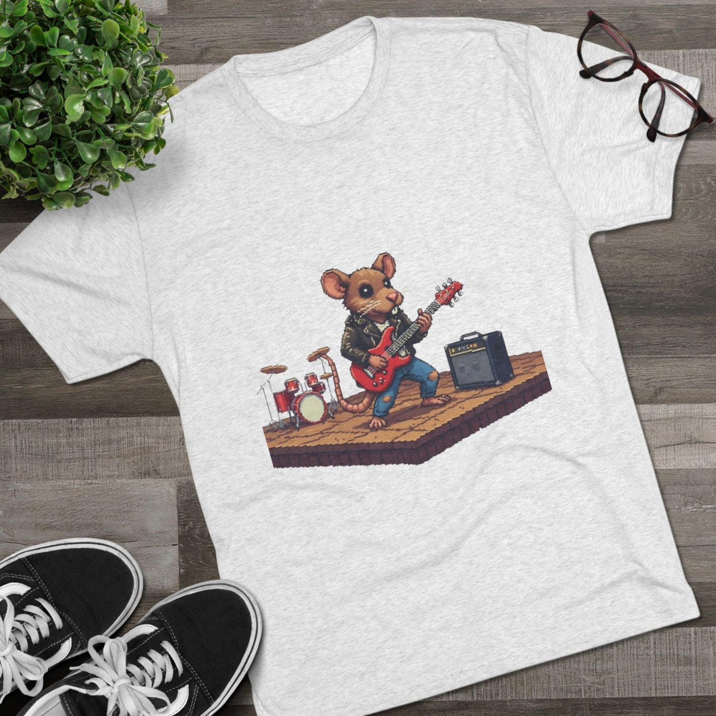 Playful Rocking Mouse Unisex Tee | Super Soft Graphic Crewneck